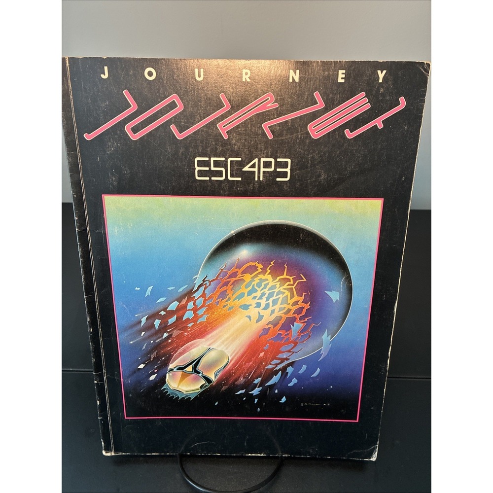 Journey ESCAPE Sheet Music Book 1981 Steve Perry Vintage Piano Vocal Chords